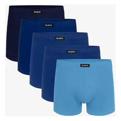 Men's boxer shorts ATLANTIC 5Pack - shades of blue