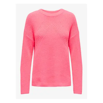 Pink women's basic sweater ONLY Bella - Women