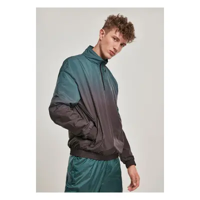 Gradient Pull Over Jacket Black/Bottle Green