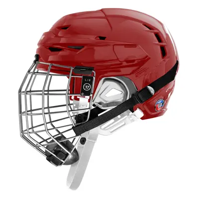 Warrior Covert CF Senior red Hockey Helmet Combo, Senior