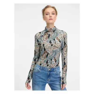 Blue women's patterned turtleneck ORSAY - Women's