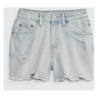 GAP Kids Denim Shorts High Rise Girlfriend Washwell - Girls