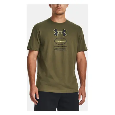 Under Armour T-Shirt UA Branded GEL Stack SS-GRN - Men's