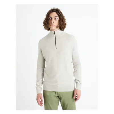 Celio Sweater Celim with zipper collar - Men