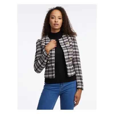 Orsay Black Women's Plaid Blazer - Women's