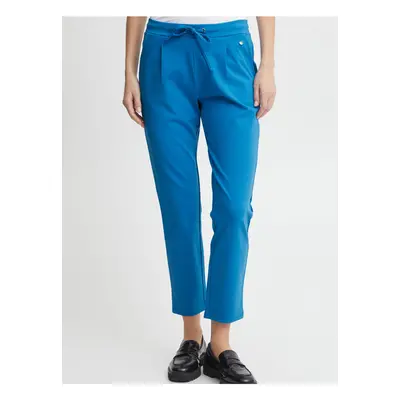 Blue Women's Shortened Trousers Fransa - Ladies