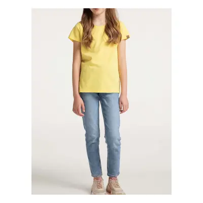 Yellow girly basic T-shirt Ragwear Violka - Girls