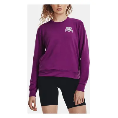 Under Armour Sweatshirt UA Rival Terry Graphic Crew-PPL - Women