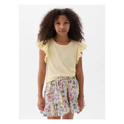 GAP Kids T-shirt with ruffles - Girls