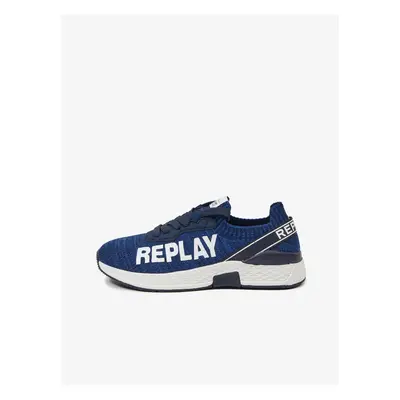 Dark Blue Girly Sneakers Replay - Girls