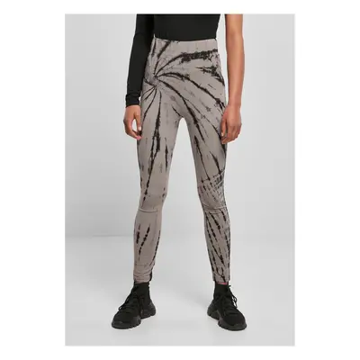 Women's High-Waisted Cotton Tie Leggings Black/Asphalt