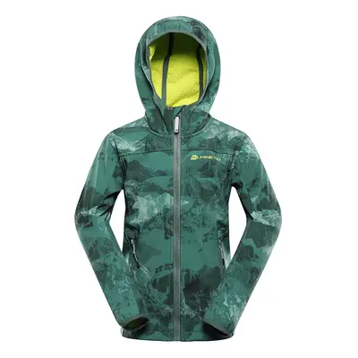 Children's softshell jacket ALPINE PRO HOORO myrtle variant pa