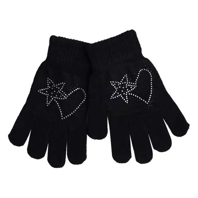 Yoclub Kids's Gloves RED-0216G-A150-002 Navy Blue