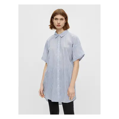 Light Blue Long Striped Shirt Pieces Terra - Women