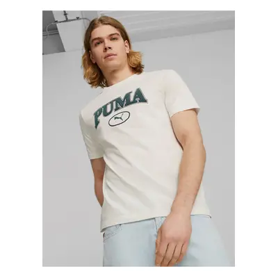 Cream Men's T-Shirt Puma Squad - Men