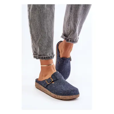 Comfortable women's slippers with Inblu buckle ED000019 blue