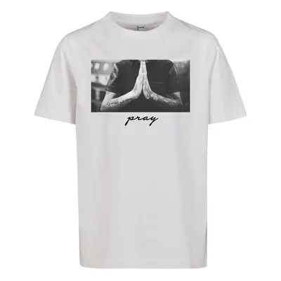 Kids Pray Tee White