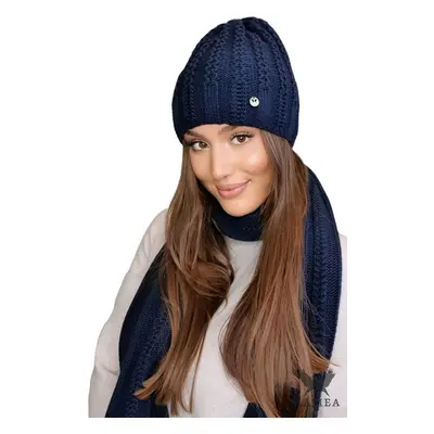 Női szett Kamea Kamea_Set_Hat&Scarf_K.22.253.12_Navy_Blue