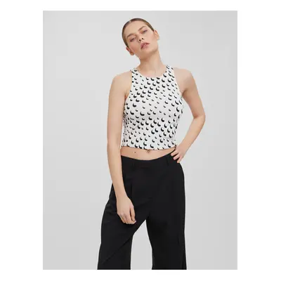 White patterned tank top VERO MODA Tessa - Women