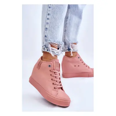 BIG STAR SHOES Hidden Wedge High Sneakers Big Star