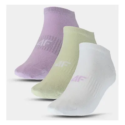 Women's Casual 4F Ankle Socks (3pack) - Multicolor