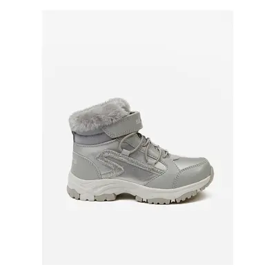 SAM73 Girls' Insulated Winter Ankle Boots in Silver SAM Dis - Girls