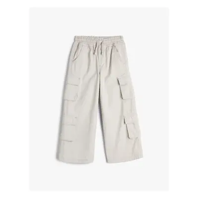 Koton Cargo Pants Wide Leg Cotton