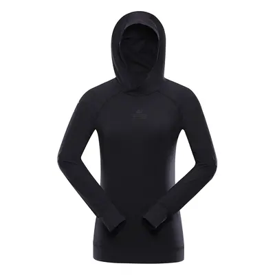 Women's quick-drying sweatshirt ALPINE PRO LIGHTA black