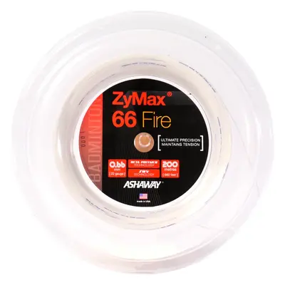 Ashaway ZyMax Fire Power White Badminton String - ROLL m