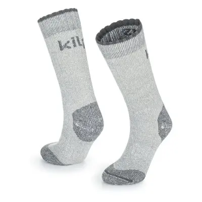 Thick merino wool socks Kilpi LECCO-U light gray