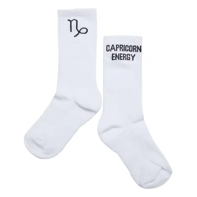 Capricorn white zodiac socks