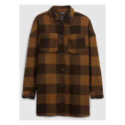 GAP Teen plaid shirt jacket - Girls