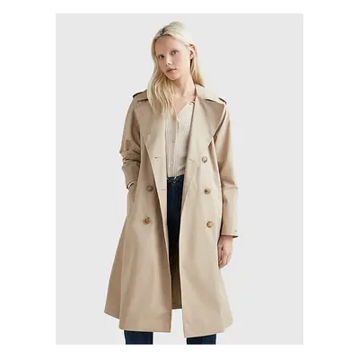 Beige Ladies Trench Coat Tommy Hilfiger Blend - Women