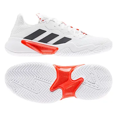 adidas Barricade W White/Black/Red Women's Tennis Shoes EUR 2/3