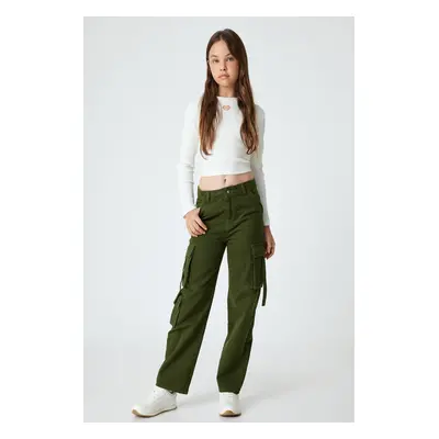 Koton Khaki Girls Jeans