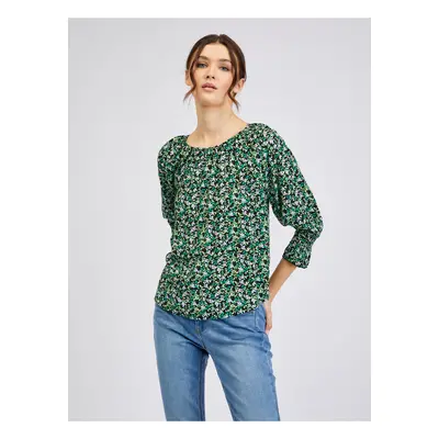 Orsay Green Ladies Patterned Blouse - Women