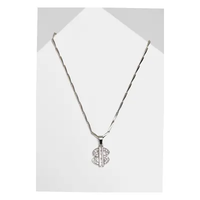 Small Dollar Necklace - Silver Color