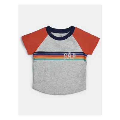 Baby tričko GAP Logo ív raglan póló