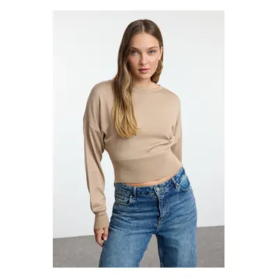 Trendyol Mink Basic Premium Quality Knitwear Sweater