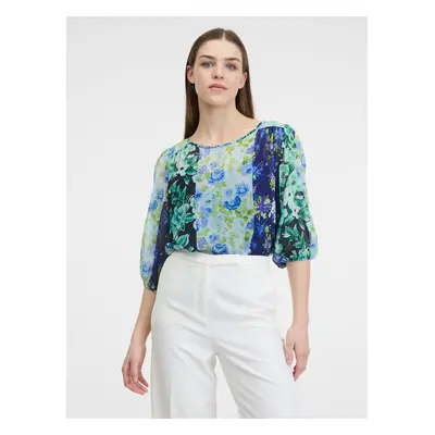 Orsay Blue Women's Floral Blouse - Women