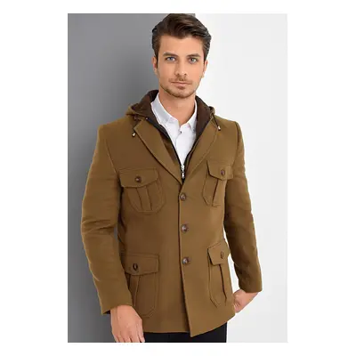 K7538 DEWBERRY MEN'S COAT - FLAT CAMEL