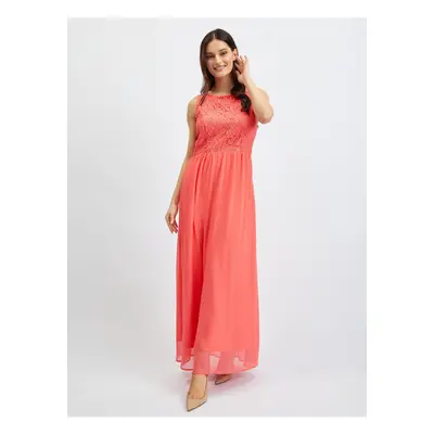 Orsay Pink Ladies Lace Maxi Dress - Women