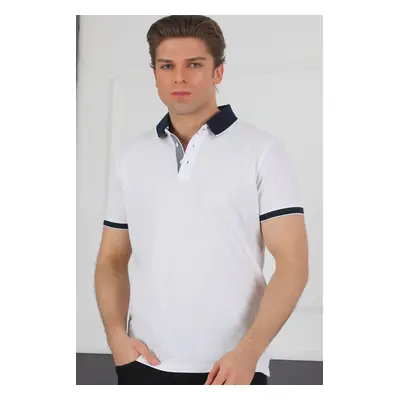 T8579 DEWBERRY MEN'S T-SHIRT-WHITE