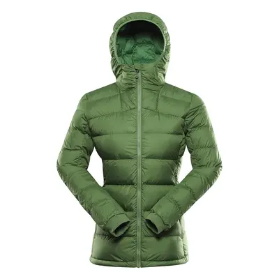 Women's winter down jacket with dwr ALPINE PRO ROGITA treetop