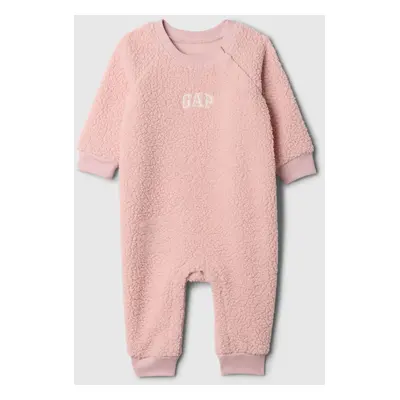 GAP Baby sherpa jumpsuit with logo - Girls