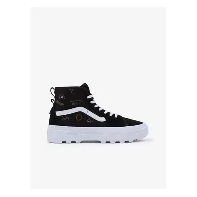 Black Women's Platform Sneakers with Suede Details VANS - Women