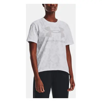 Under Armour T-Shirt UA LOGO AOP HEAVYWEIGHT SS-WHT - Women