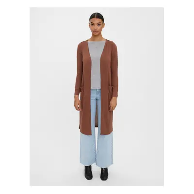 Brown long cardigan VERO MODA Anepaya - Women