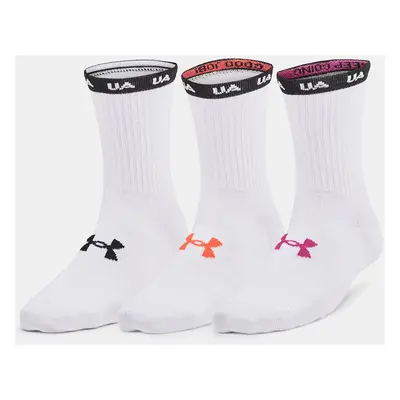 Under Armour Socks UA Essential Nv Mid Crew 3PK-WHT - Women