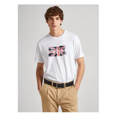 White Men's Pepe Jeans T-Shirt - Men's